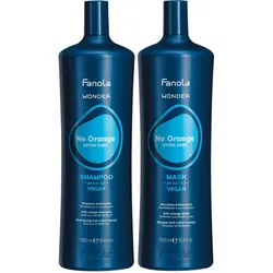 2L Fanola Wonder No Orange Set 2 (Shampoo 1000ml + Mask 1000ml)
