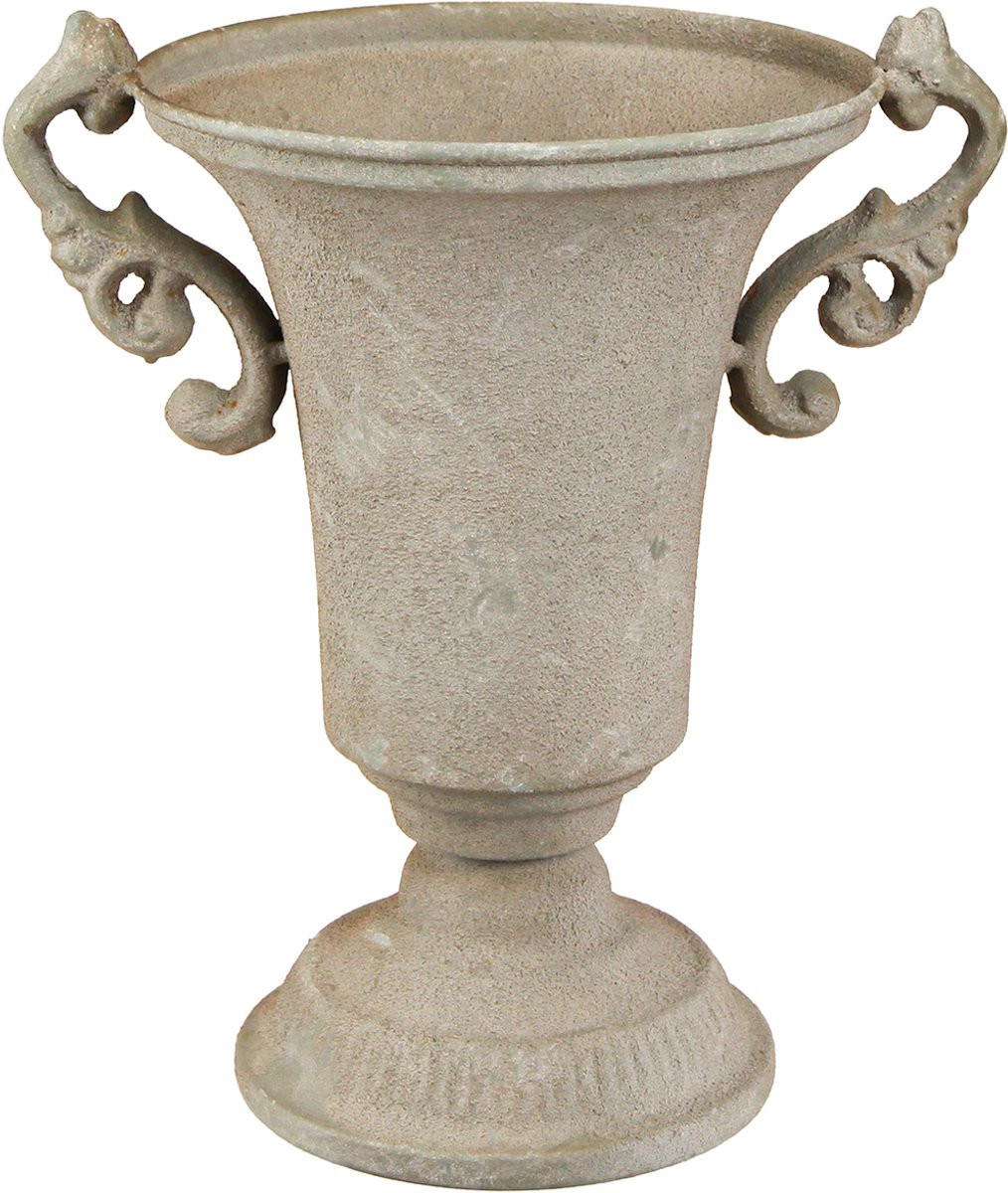 Viana Vintage antieke trofee van grijs metaal voor tabletop decoratie