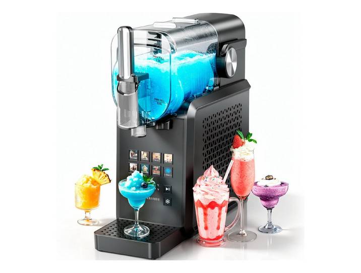 INSE Slush-Eismaschine 8 voreingestellte Programme, kein Eis nötig, 1,7 l Fassungsvermögen, 1,7 l, 1500 W, Zubereitungszeit 15 Min, Selbstreinigung, Touchscreen, leise Zuhause