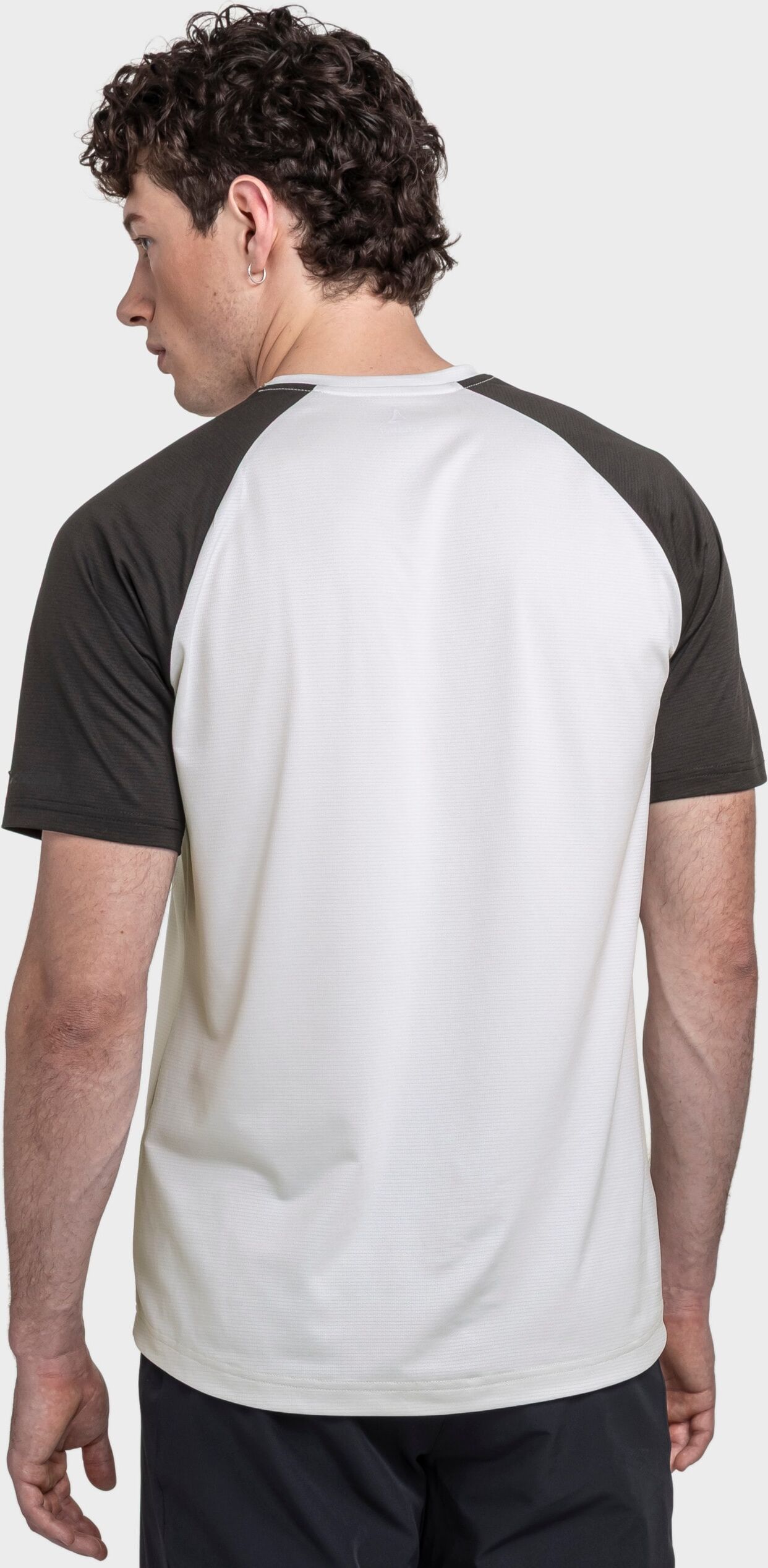 Radtrikot SCHÖFFEL "CIRC Shirt Style Wetluga MNS", Herren, Gr. 50, weiß (9040, natur), Oberstoff: 100% Polyester, Trikots Radtrikot