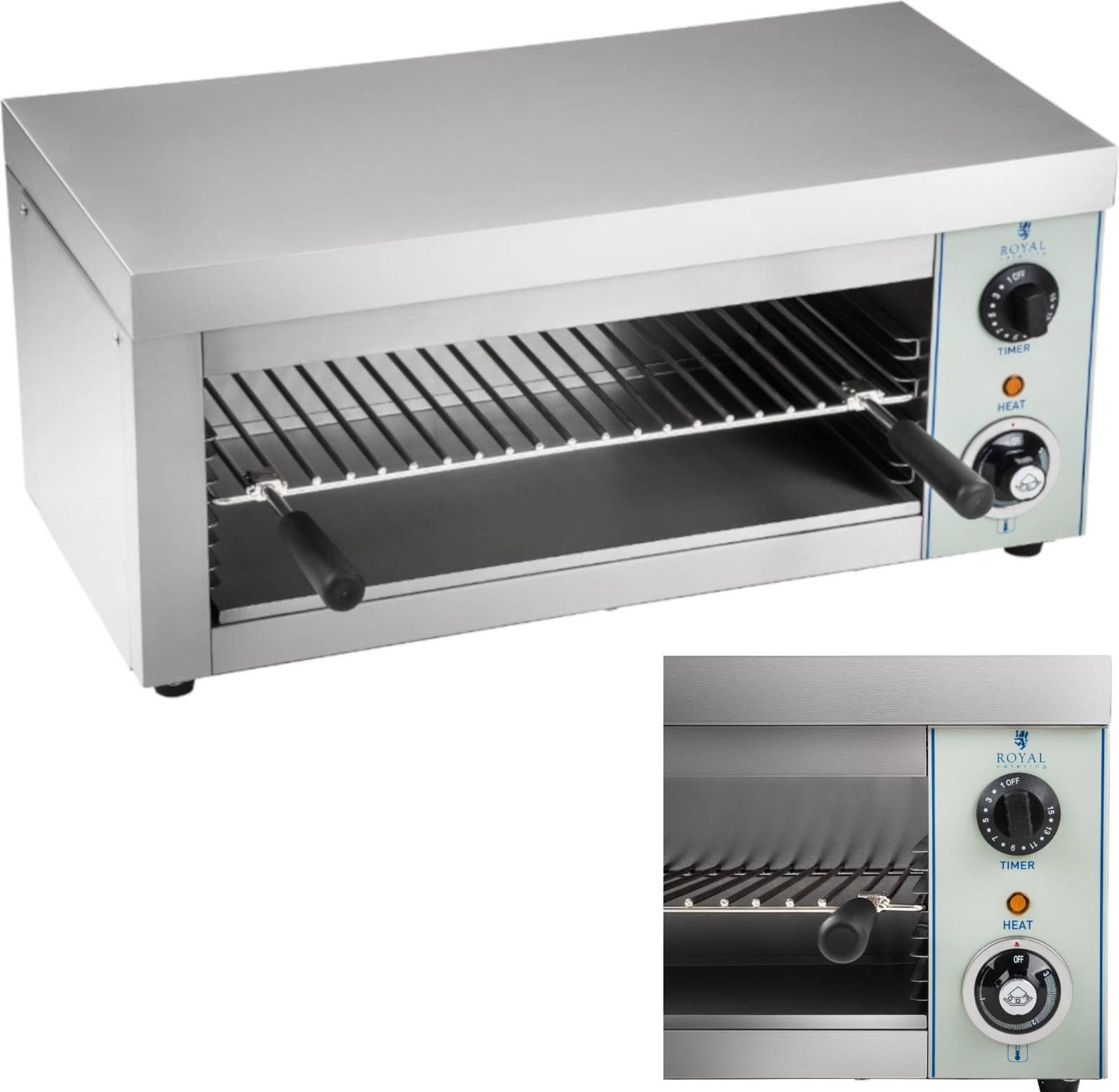 Royal Catering Salamander Toaster met timer, 2000W