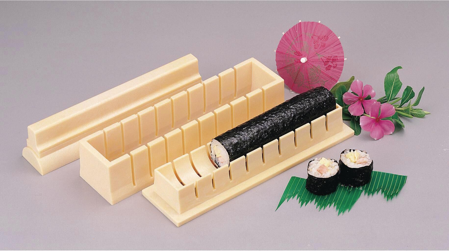 Sushi-Roller "Ibili Sushi 22 cm", beige (natur), B:22cm, Kunststoff, Küchenformen, Sushi-Roller natur B/H/L: 22cm