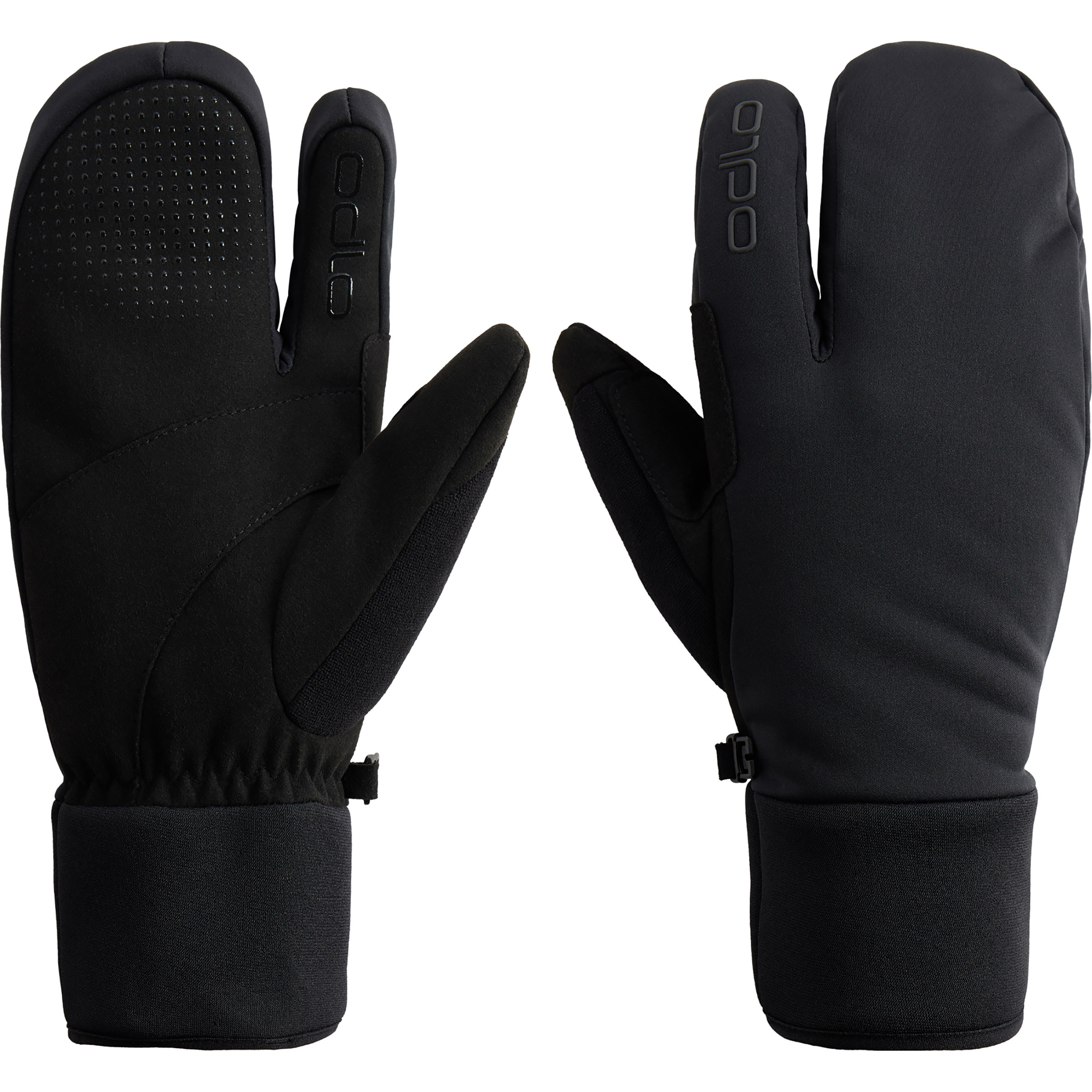 Odlo Performance X-Warm 3-Finger-Handschuhe schwarz Größe XXL Bergsteigen | Freeride | Skifahren | Splitboard Windabweisend Wasserabweisend