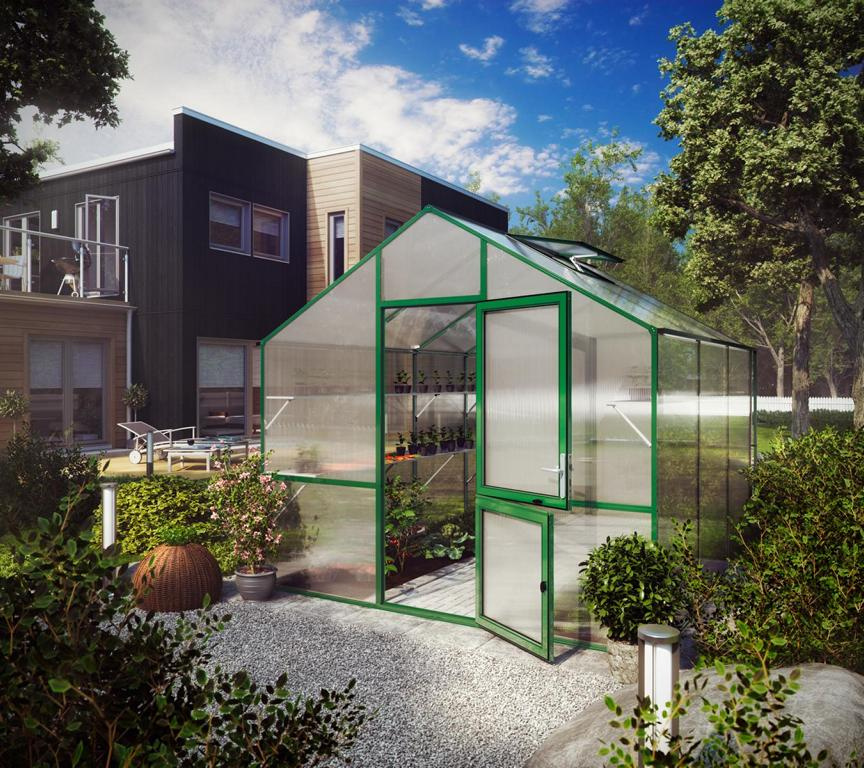 KGTKREATIVGA Gewächshaus Lilie 3 grün, 2,97x3,23x2,68m 16885858