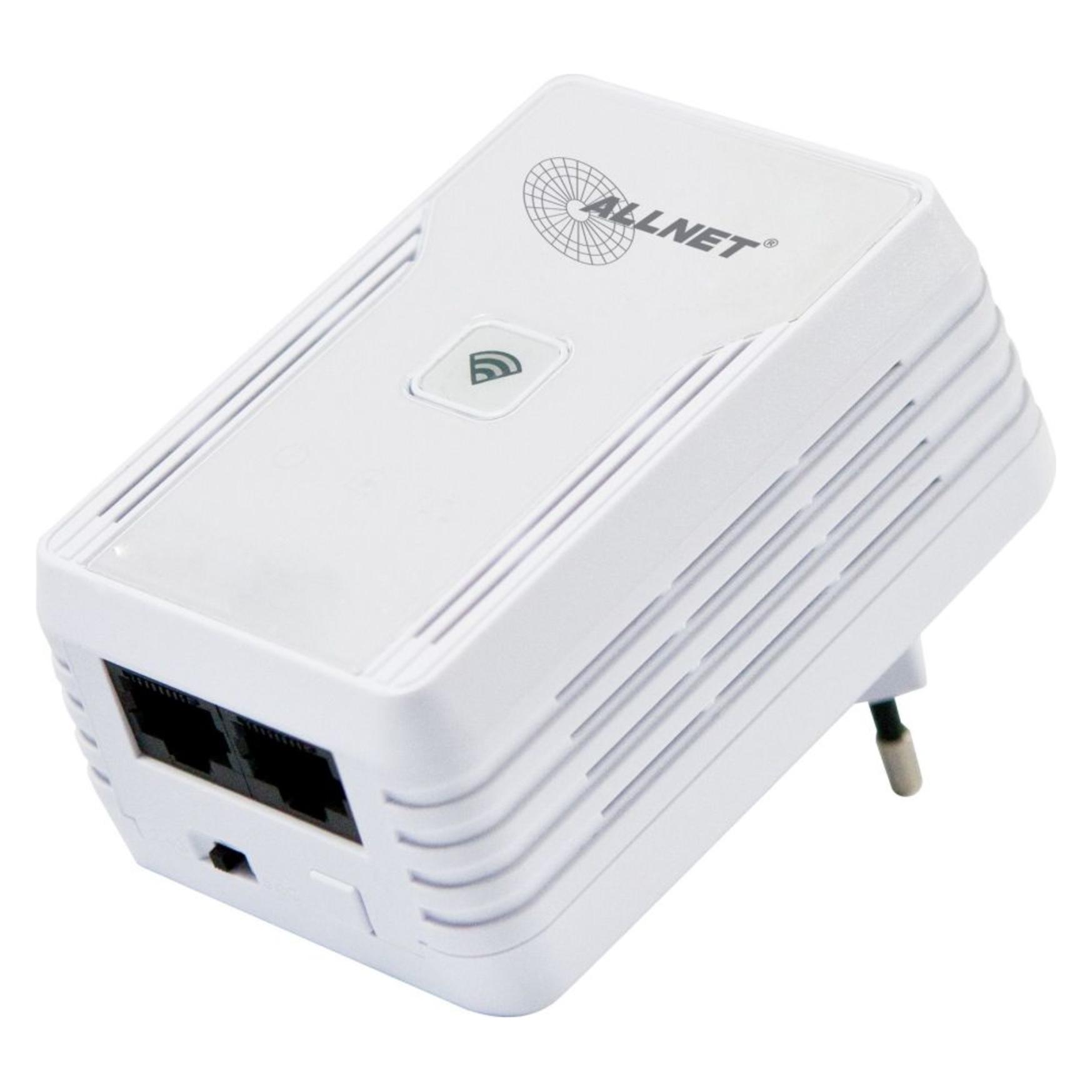 Allnet Powerline 500Mbit Ethernet Bridge + 300Mbit Wifi AP - ALL1682511v2 (500 Mbit/s) (ALL1682511v2)