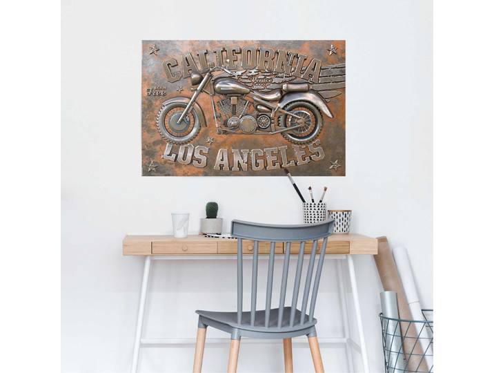 Affiche Born Free Bikers Papier Marron 61 x 92 x 0cm