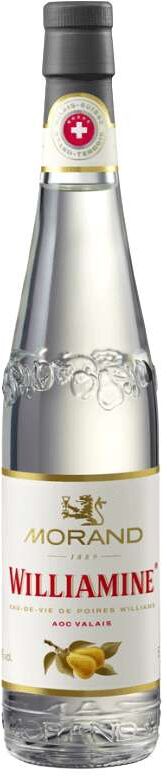 Aguardiente Eau de Vie Williamine Morand - 70 cl. - Destilado Suizo