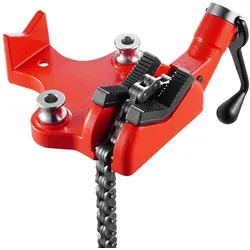 VEVOR Kettenrohrschraubstock, 6,35-152,4 mm Rohrkapazität, 710 mm robuste Kette und Gusseisenbasis, Rohrklemmung in Industriequalität für Klempnerarbeiten, Autoreparaturen, Metallverarbeitung