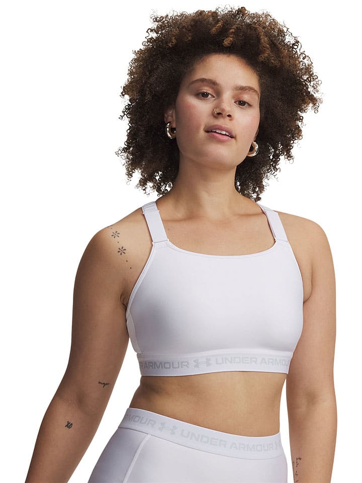 Under Armour Sport-BH in Weiß - M