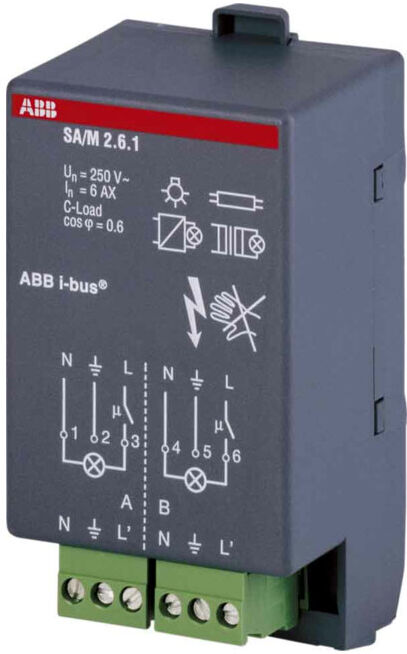 ABB Stotz S&J; Module actionneur de commutation 6A SA/M2.6.1 (2CDG110002R0011)