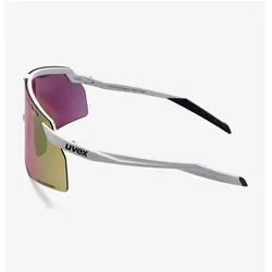 Uvex, Unisex, Sportbrille, Pace stage CV (white matt (yellow)*, colorvision glossy green), Weiss