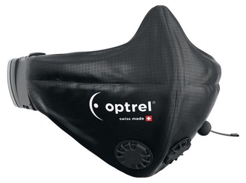 Optrel Mondmasker met clip, zwart, 2 stuks