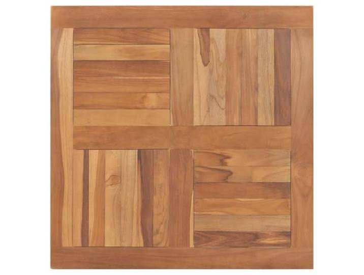 vidaXL Teak Massiv Tischplatte Massivholzplatte Holzplatte Ersatztischplatte Holz Platte für Esstisch Esszimmertisch Quadratisch 80x80x2,5cm