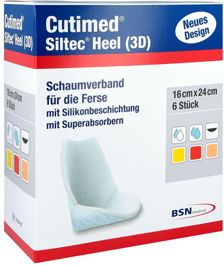 Cutimed Siltec Heel 3d 16x24 cm Kompressen