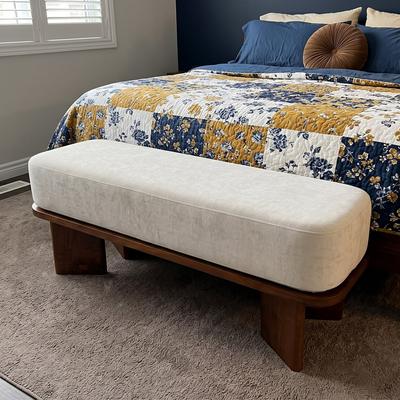 Dovelina "48"" Upholstered Ottoman Bench for Bedroom Living Dining Room"
