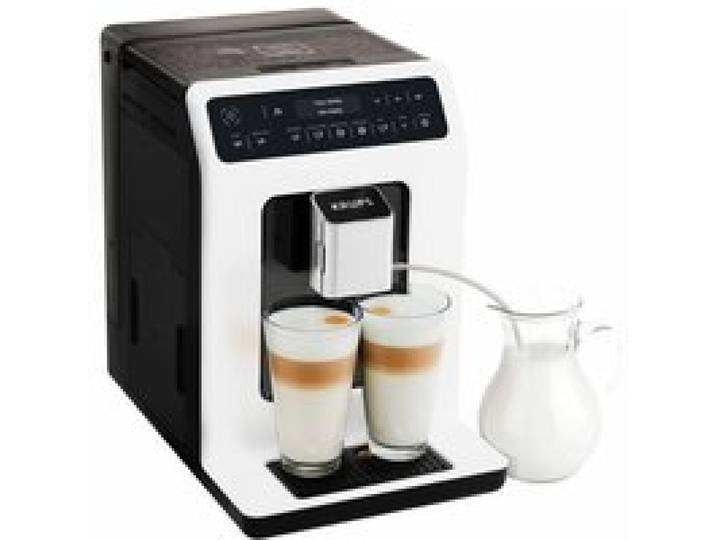 KRUPS Machine à café grains Broyeur à grain 15 boissons 2 tasses simultanées Cafetière Espresso et Cappuccino Evidence EA890110