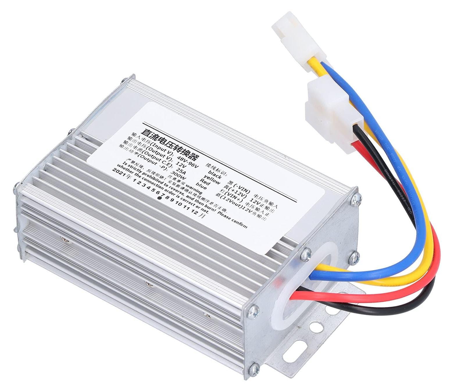 Waterdichte DC-DC Converter 48V-96V naar 12V 25A 300W
