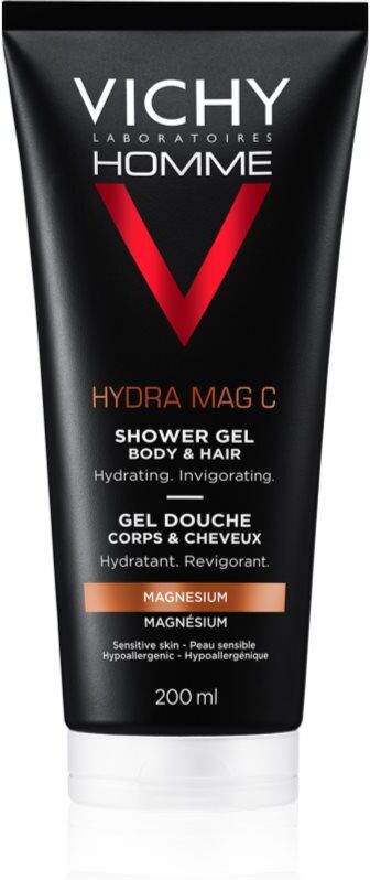Vichy Homme Hydra-Mag C Duschgel Für Körper und Haar 200 ml