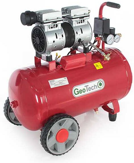 GeoTech S-AC 50.8.10 - Leiser elektrischer Kompressor 50 Lt - Motor 1 PS