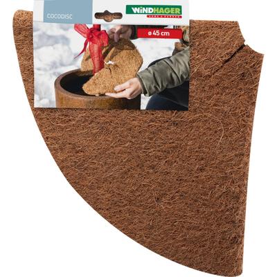 Winterschutzvlies WINDHAGER "Cocodisc, Frostschutz Mulchscheibe für Pflanzen", braun (natur), B:60cm L:60cm, Kokosfaser, Vliese, Kälteschutz aus Kokosfasern, erhältlich mit Ø 37 cm oder 60 cm
