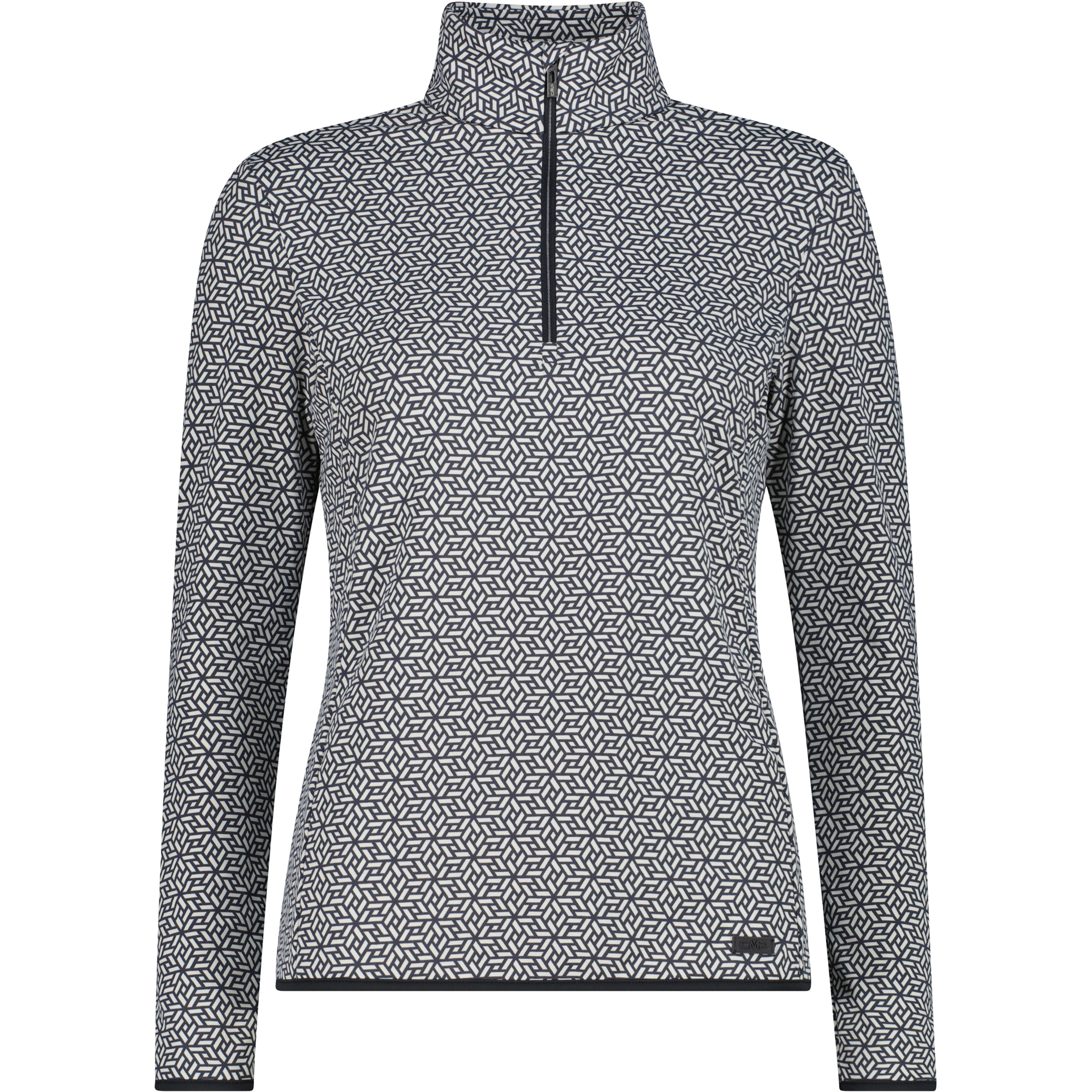 CMP Printed Damen Pullover grau Größe L Skifahren Elastisch