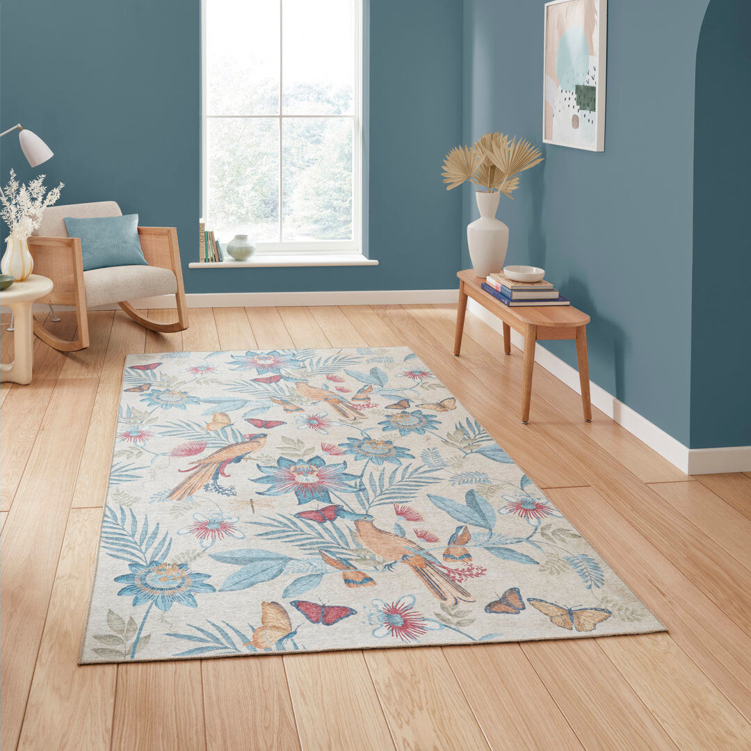 Catherine Lansfield Area Rug Blue Rectangle 152 x 230 cm