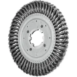 Rundbürste gezopft RBG Ø 250x16x50,8 mm Bohrung Stahl-Draht-Ø 0,50mm stationär