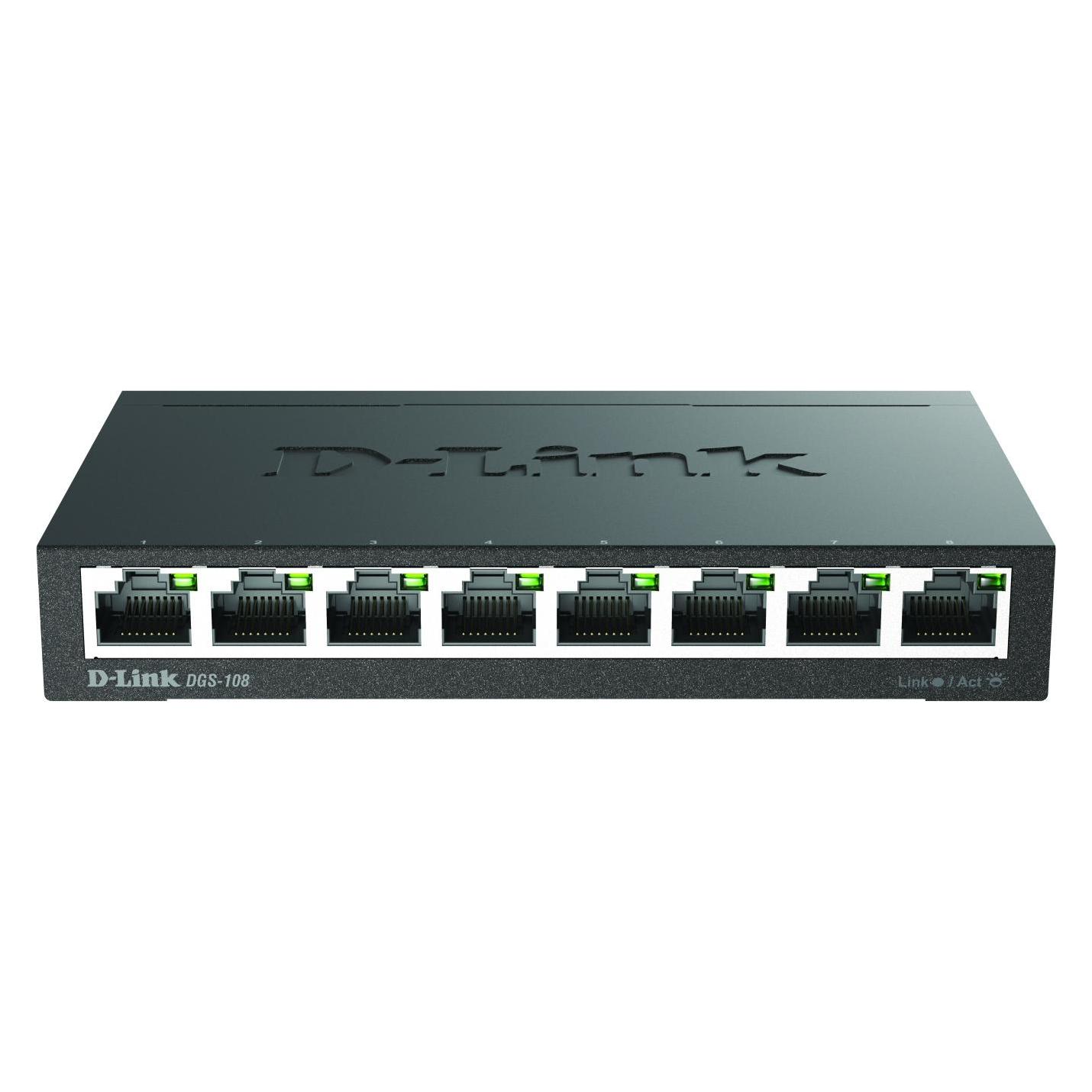 D-Link Dgs-108 (8 Ports) (DGS-108/E)