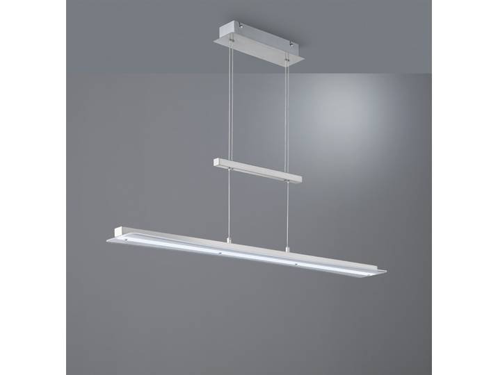 REALITY LEUCHTEN LED Pendelleuchte Smash , grau (nickelfarben), 1, H: 150cm, 1 Stk., Leuchten, mit Touchdimmer, Lichtfarbe einstellbar, höhenverstellbar, LED Pendelleuchte