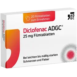 DICLOFENAC ADGC 25 mg Filmtabletten 20 St