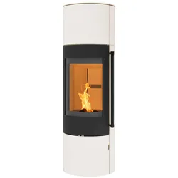 Kaminofen EVO 2.1 XL Stahl-Creme Weiß