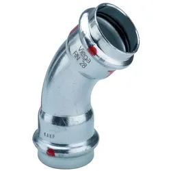 Viega, Rohrverbindungstechnik, Prestabo-Biegung 45° 54 Stahl/verzinkt, 558321 (Winkelverbindung)