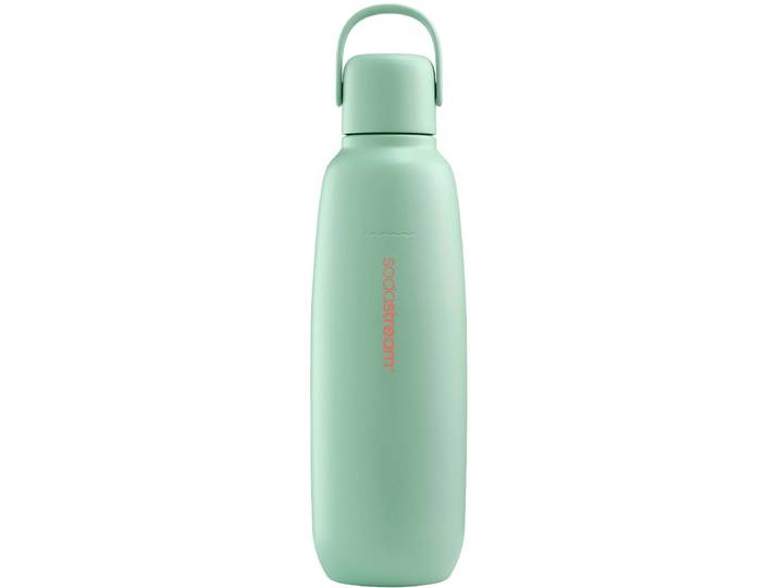 Thermoflasche SODASTREAM Metallflasche Fizz&go COOL DWS, 0,9 l, Trinkflasche , mint, H:28cm, Edelstahl, Kunststoff, Trinkflaschen, Thermoflasche, kompatibel mit SodaStream DUO, E-DUO, TERRA, ART & ENSO Wassersprudler