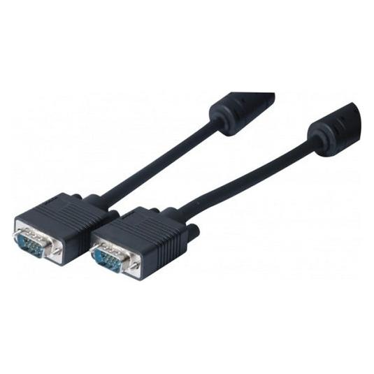 Exertis Connect SVGA Monitorkabel, 15pol HD D-Sub St./Bu., 20,0 m, schwarz Hochwertiges Monitorkabel für hohe Ansprü (0.05 m) (119740)