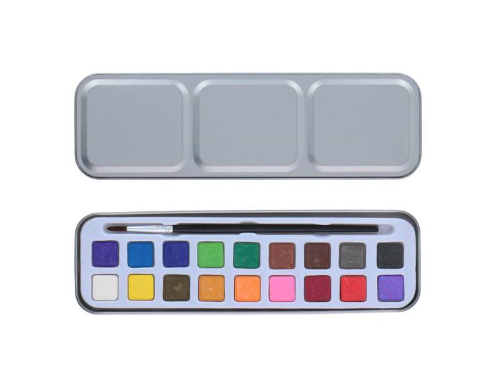 Wasserfarben Malkasten 18 Farben