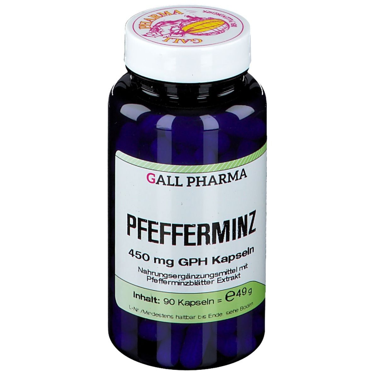 Pfefferminz 450 mg GPH Kapseln 90 St