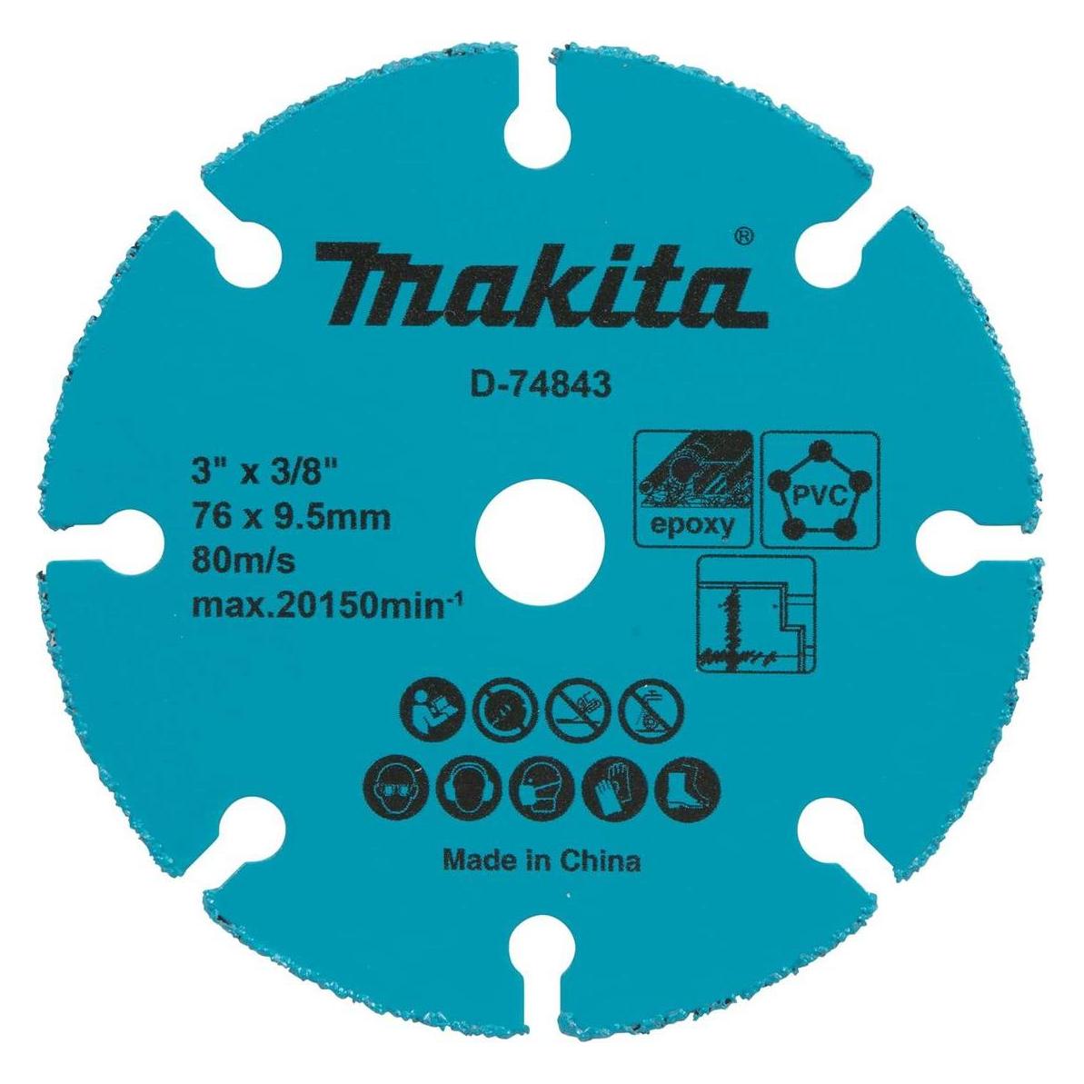Makita Tungsten Carbide Grit Blade 76mm (D-74837)