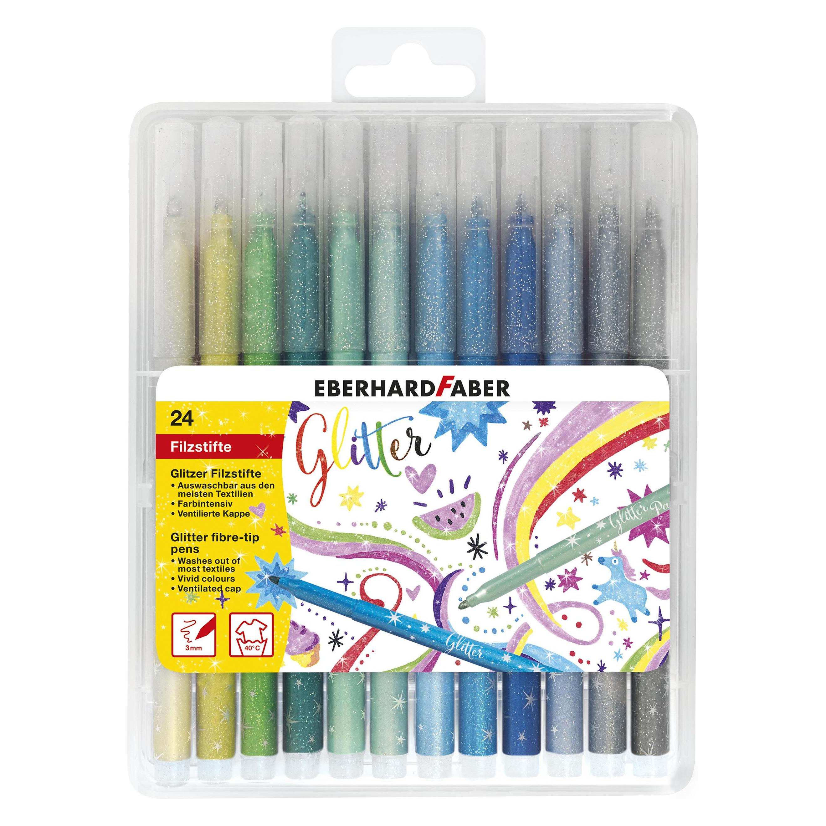 EberhardFaber Fasermaler Glitter (24x) (551024)