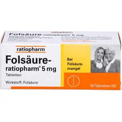 Folsäure-Ratiopharm 5mg 50 ST