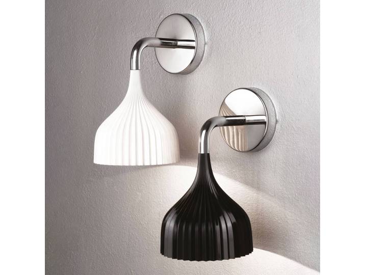 Design wandlamp É, wit / opaal, Woon-/ Eetkamer, Kunststof, Design, Wandlamp design