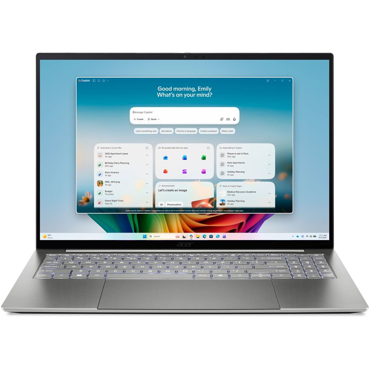 16" (40,64cm) Acer Swift Go UX7-358H 16 512 SF16-71T-79NV W11H