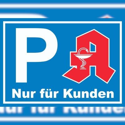 HB-Druck Apotheken Parkplatz Schild nur für Kunden A2 (420x594mm)