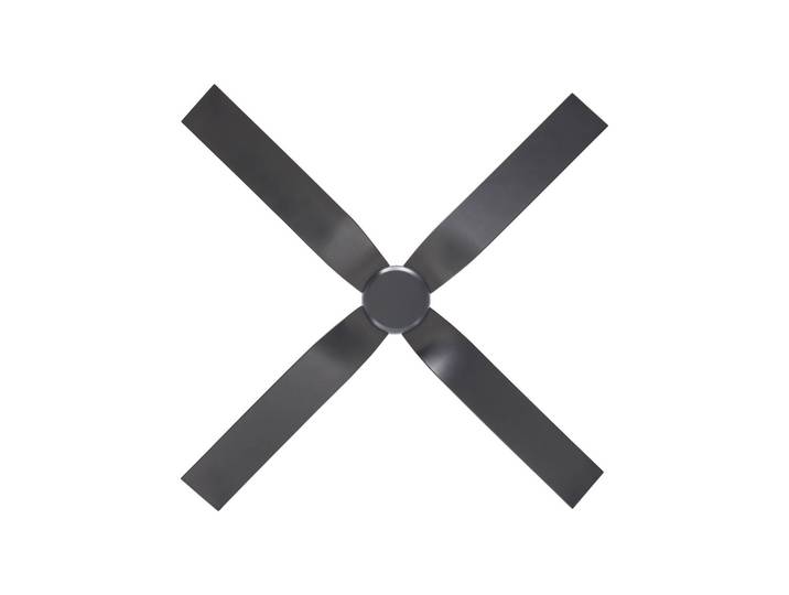 CasaFan Deckenventilator Ventos, grau, Metall, IP44, DC, WiFi Ventos, alu / grau / zink, Metall, Modern
