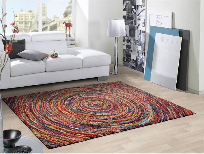 Hochflorteppich Circolo Vivace 65 x 130cm Multicolor