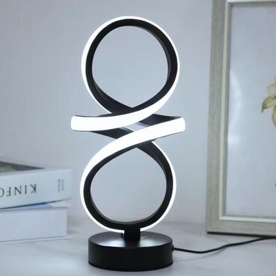 Inspired Finds Spiral LED Table Lamp USB Powered Adjustable 3 Color Ambient Light Spiral LED Table Lamp USB Powered Adjustable 3 Color Ambient Light