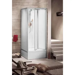 Roth Komplettdusche Exklusiv Falttür 2-tlg. 90x75 - Duschkabine