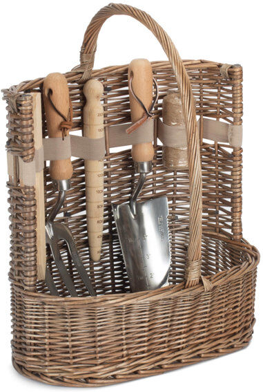 Union Rustic Large Deluxe Garden Tool Wicker Basket Brown 34cm H x 27cm W x 14cm D