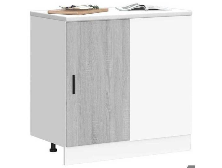 MGH - TOP Cabinet/Placard suisine - Armoire sous évier  Lyon  - en - bois d'ingénierie sonoma gris - LLV77
