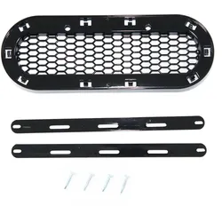 Emblemhalter vorne 272x92mm Schwarz glänzend passend für Audi Modelle 2008-2024