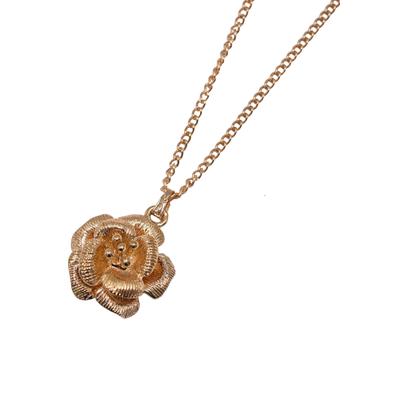 Kette mit Anhänger FIRETTI "Schmuck Geschenk Rose", gold (gelbgoldfarben), Halsketten, Damen, Messing, L: 50, Made in Germany